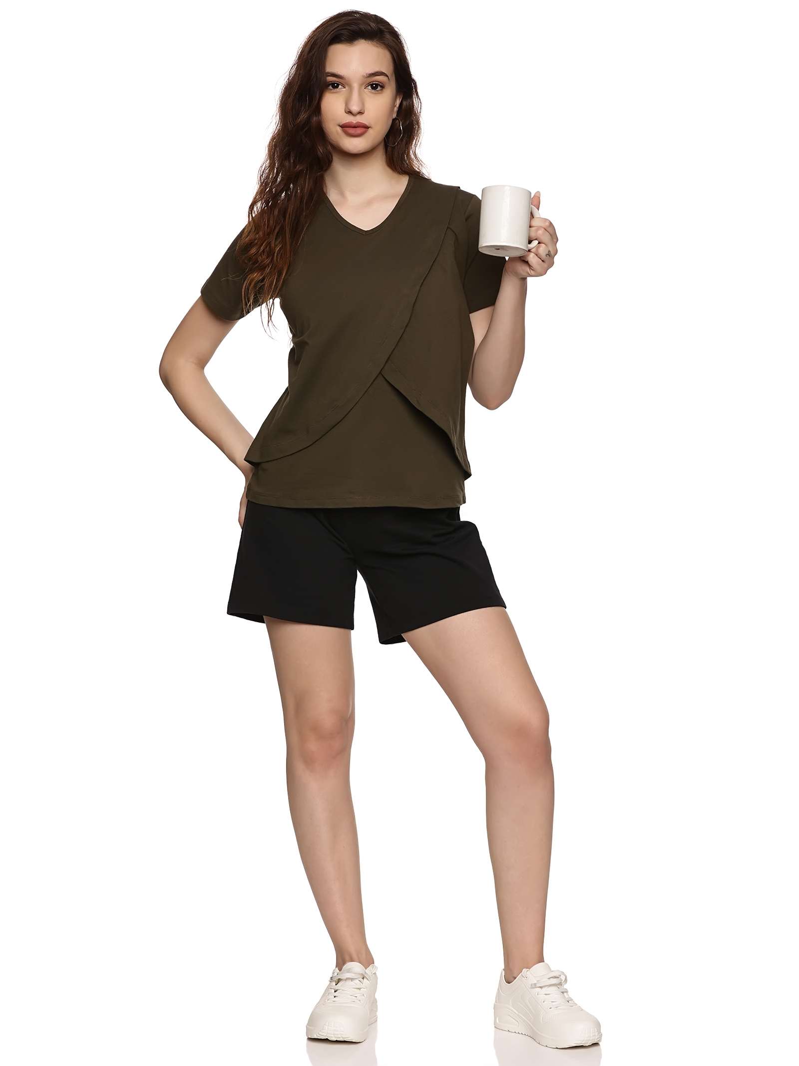 KIKWIT Maternity Feeding Tops Without Zip for Women, Feeding Coverup Pregnancy Tshirt,Feeding T-Shirt for Easy Nursing & Breastfeeding, Maternity Top Wear for Mothers KIKWIT Maternity Feeding Tops Without Zip for Women, Feeding Coverup Pregnancy Tshirt,Feeding T-Shirt for Easy Nursing & Breastfeeding, Maternity Top Wear for Mothers
